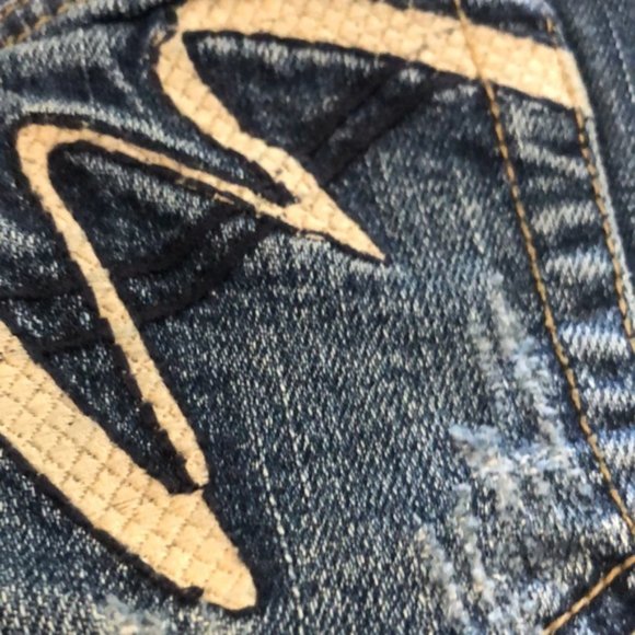 VINTAGE BRODY FLARE BOOT JEANS 27x31 BRODY QUALITY ๐ - Picture 12 of 13